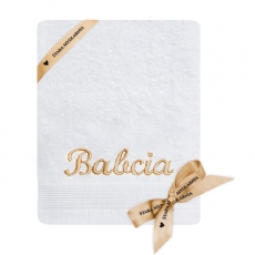 Towel aqua "Babcia"